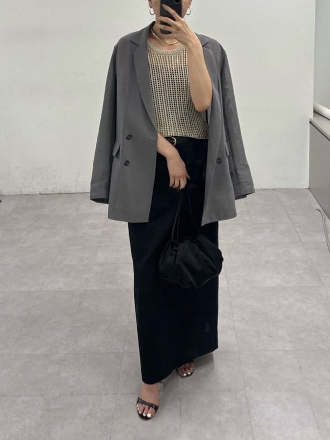GALLARDAGALANTEの【手洗い可】メッシュラメアメスリニットを使ったコーディネートを紹介します。｜Rakuten Fashion(楽天ファッション／旧楽天ブランドアベニュー)7186535