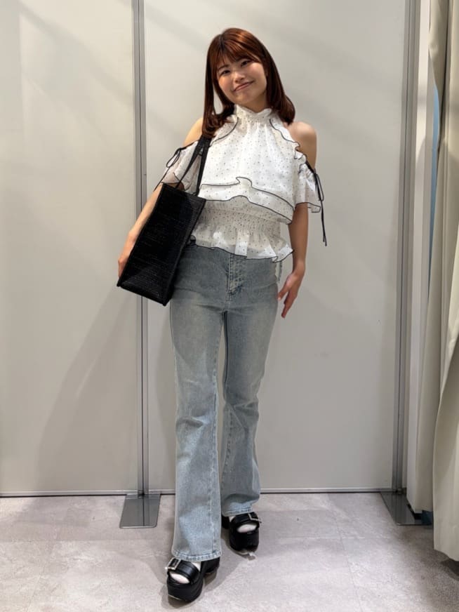 【完売品・美品】babiana ツイードトート白 S 日本限定 (付属品付き) one after another NICE CLAUP | 【LouLoumei】スカーフ付ツイード横長