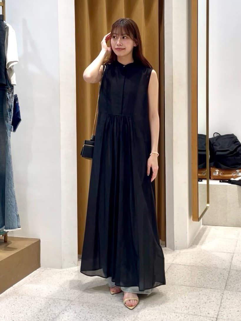 Whim Gazette | シルクコットンギャザーワンピース | Rakuten Fashion