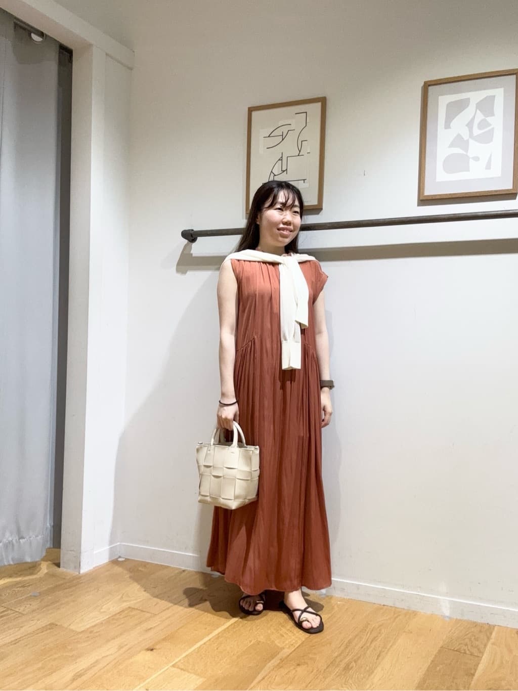 UNITED ARROWS green label relaxing | サテン ギャザー フレンチ
