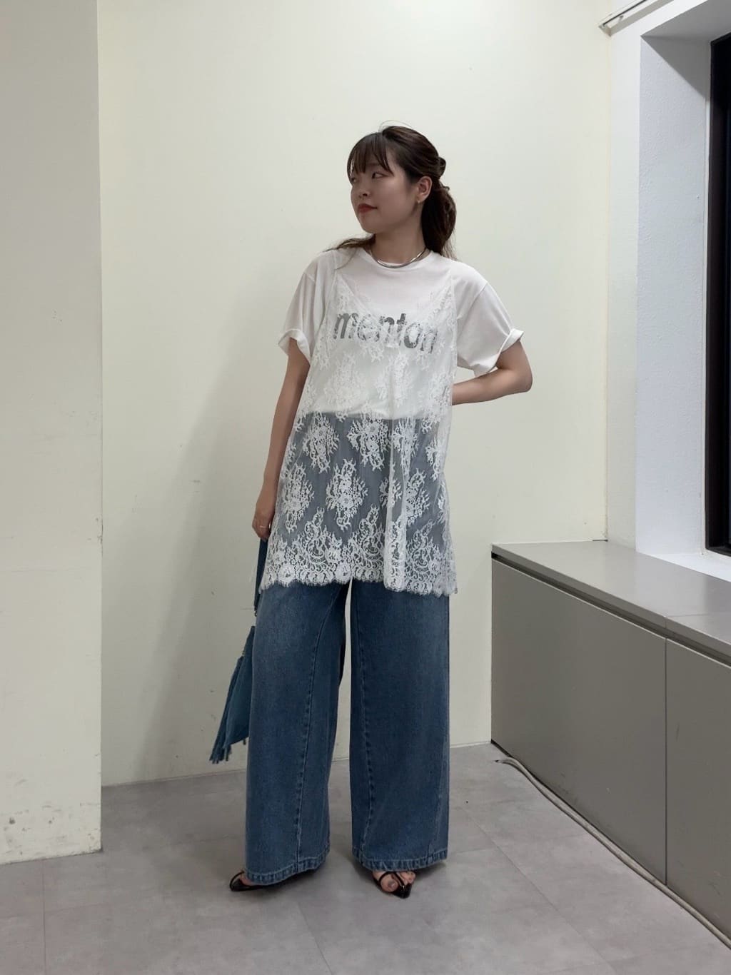 GALLARDAGALANTEのコードレースキャミチュニックを使ったコーディネートを紹介します。｜Rakuten Fashion(楽天ファッション／旧楽天ブランドアベニュー)7187735