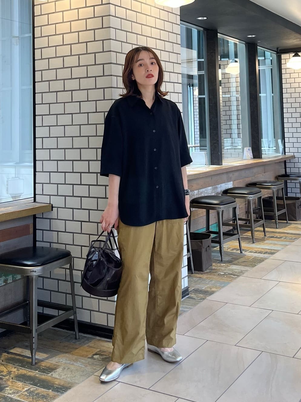 ODETTE E ODILEのソフトVカット フラット15↓↑を使ったコーディネート