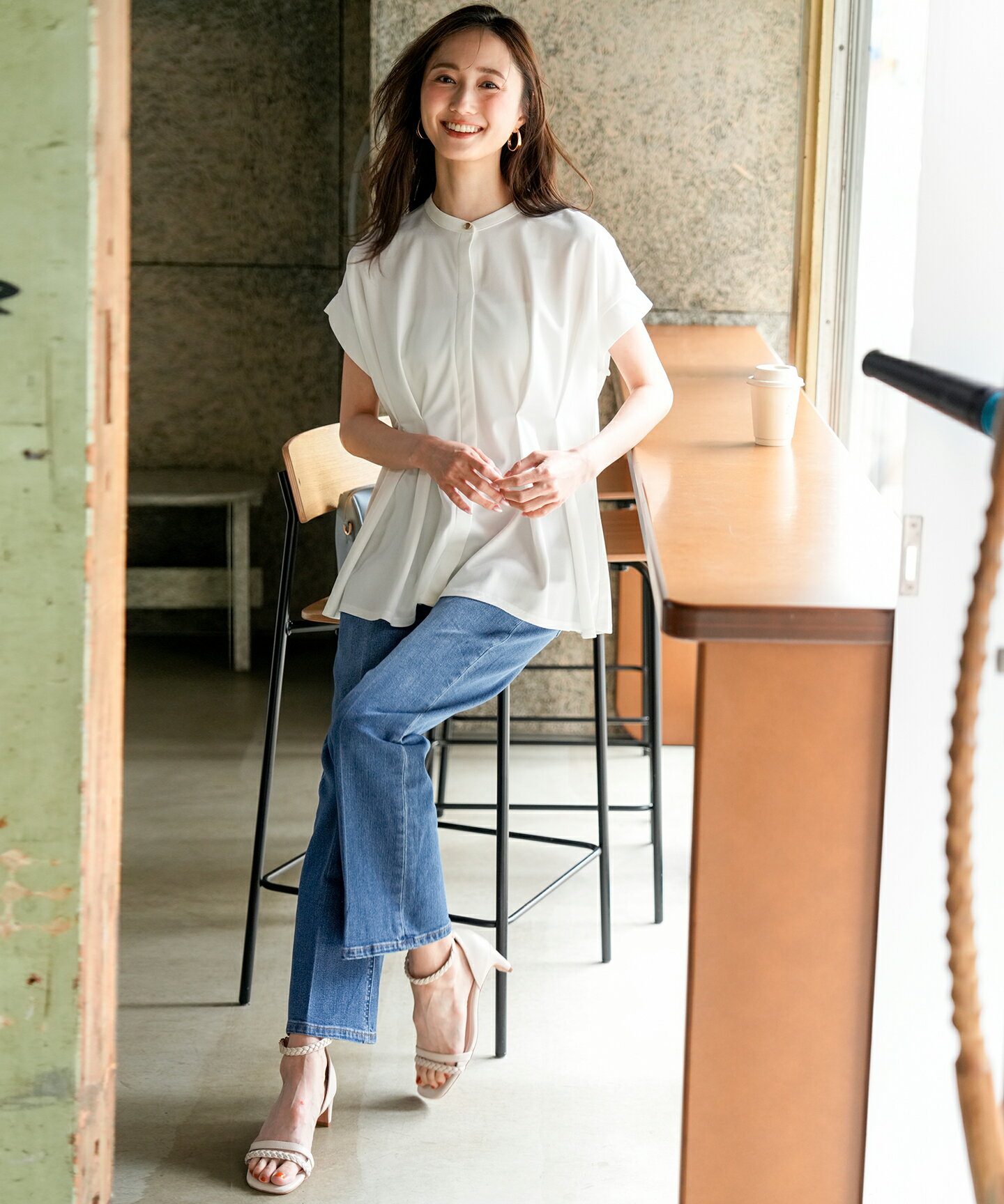 ANY SISのカナパウエストタック プルオーバーを使ったコーディネートを紹介します。｜Rakuten Fashion(楽天ファッション／旧楽天ブランドアベニュー)7188347