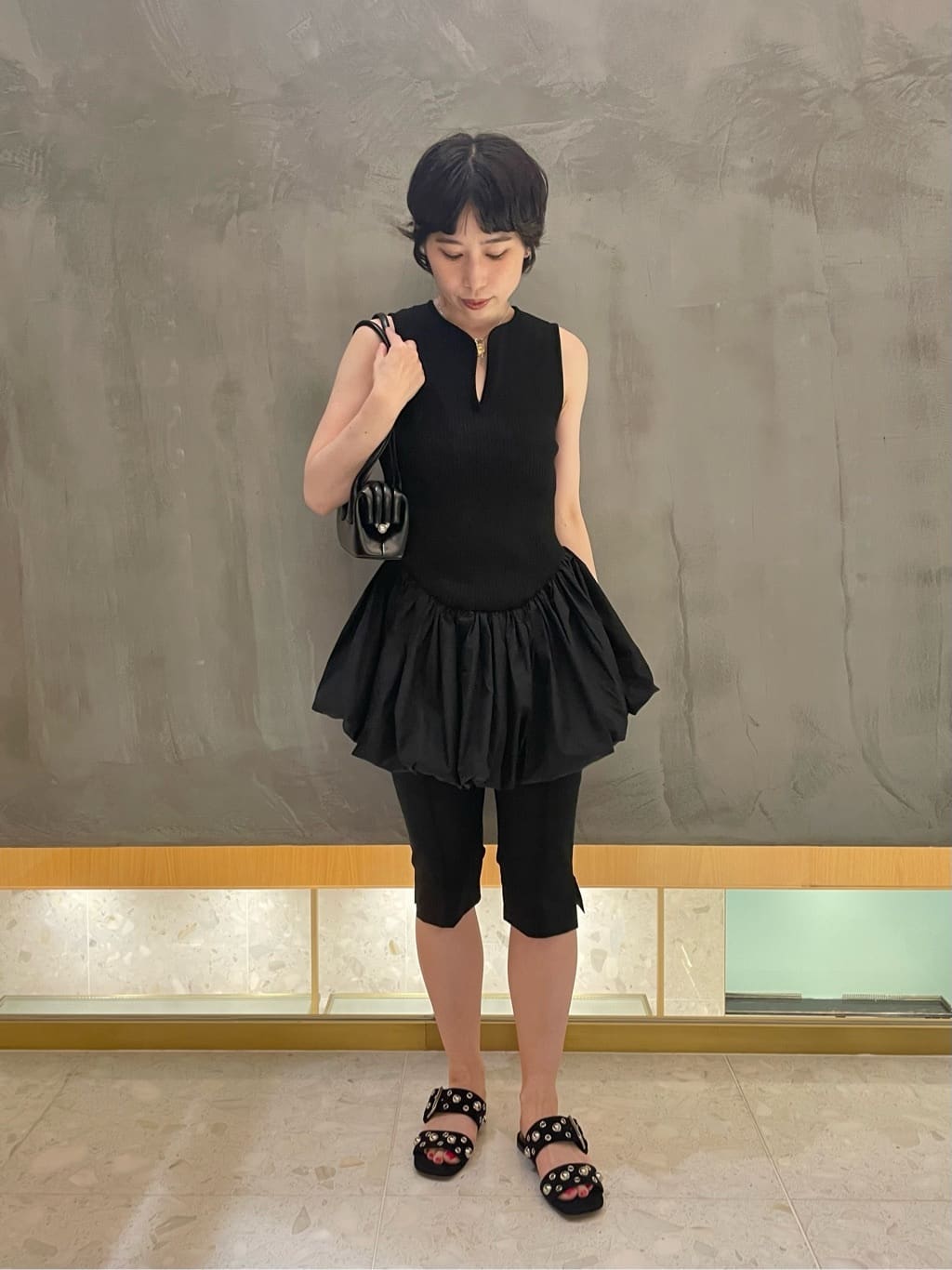 タグ付き新品未使用 AEWEN MATOPH ニット コンビ バルーンワンピース AEWEN MATOPH（イウエン マトフ）の「＜AEWEN MATOPH＞ニット コンビ