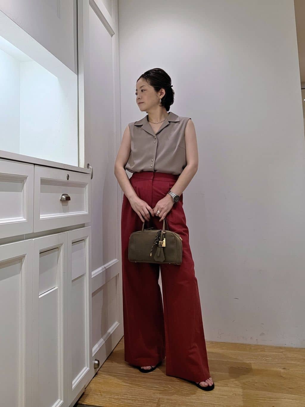 NATURAL BEAUTY BASIC | 開襟とろみブラウス | Rakuten Fashion(楽天