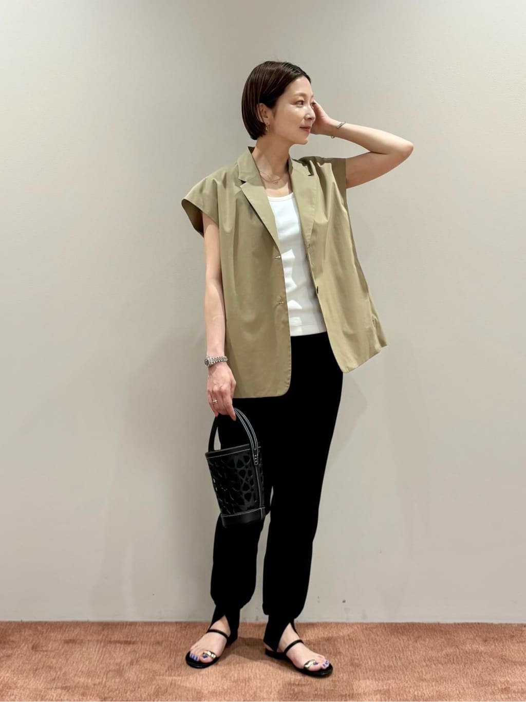 conte＞スリット ジョガーパンツ UNITED ARROWS | <conte>スリット