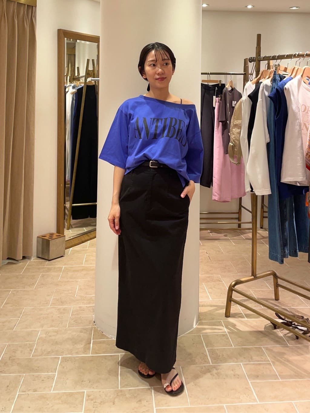 GALLARDAGALANTEのオフショルロゴカットソーを使ったコーディネートを紹介します。｜Rakuten Fashion(楽天ファッション／旧楽天ブランドアベニュー)7188906