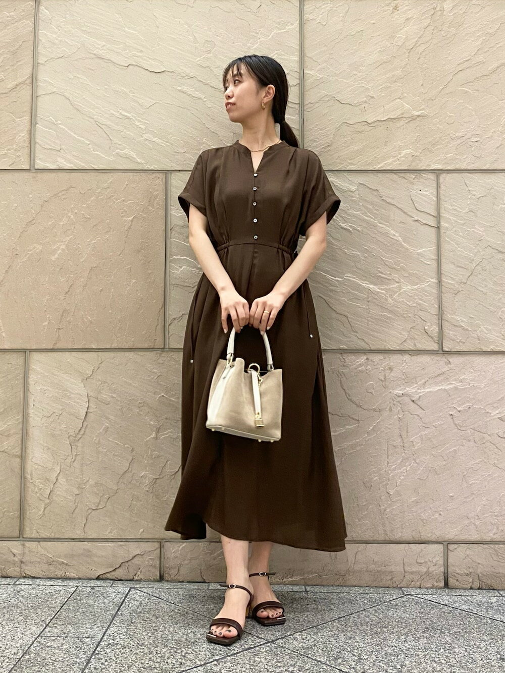 URBAN RESEARCH ROSSO | ウォッシャブルセミシアー2WAYネック
