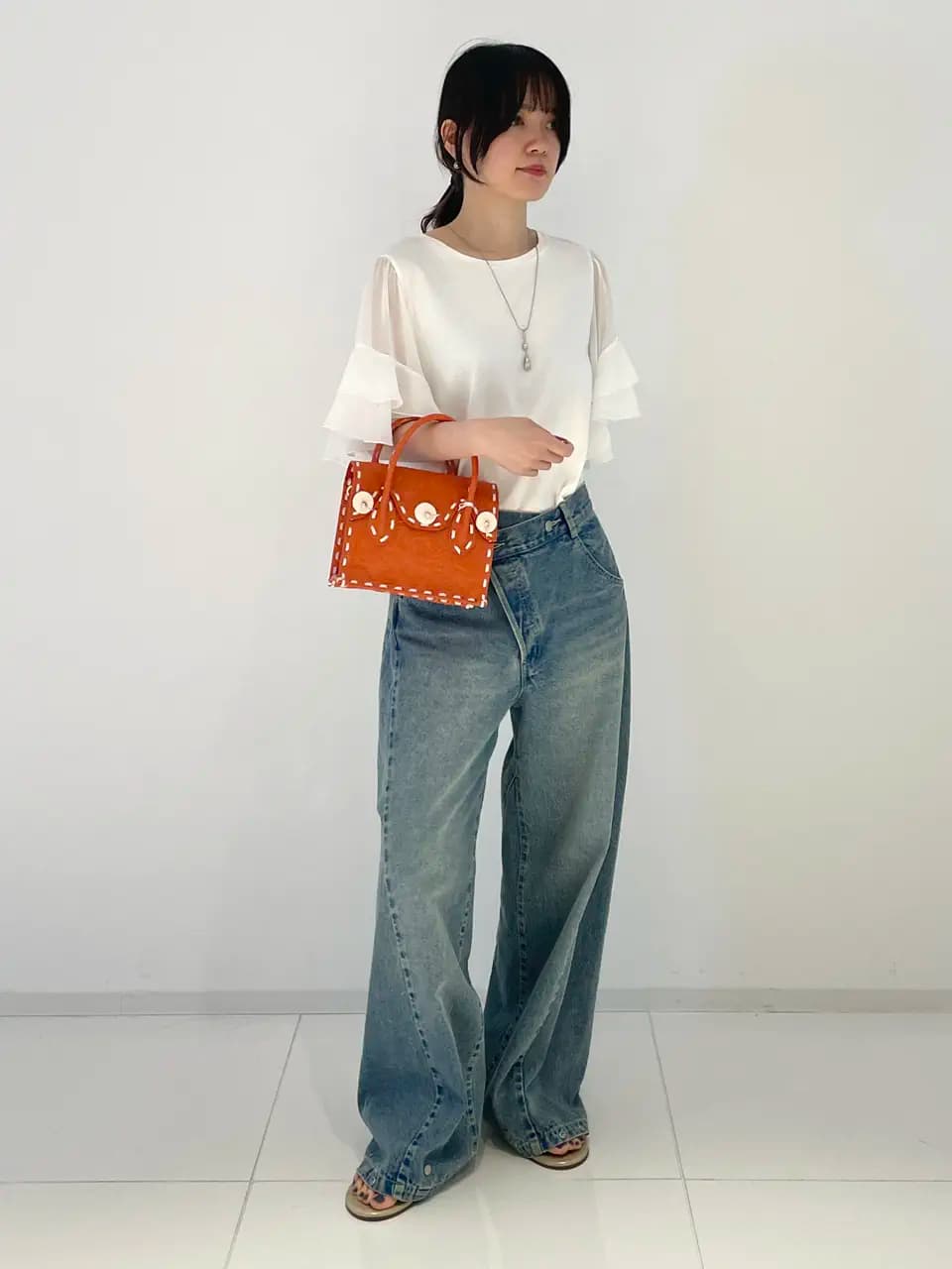 GRACE CONTINENTAL | シフォンスリーブカットトップ | Rakuten Fashion