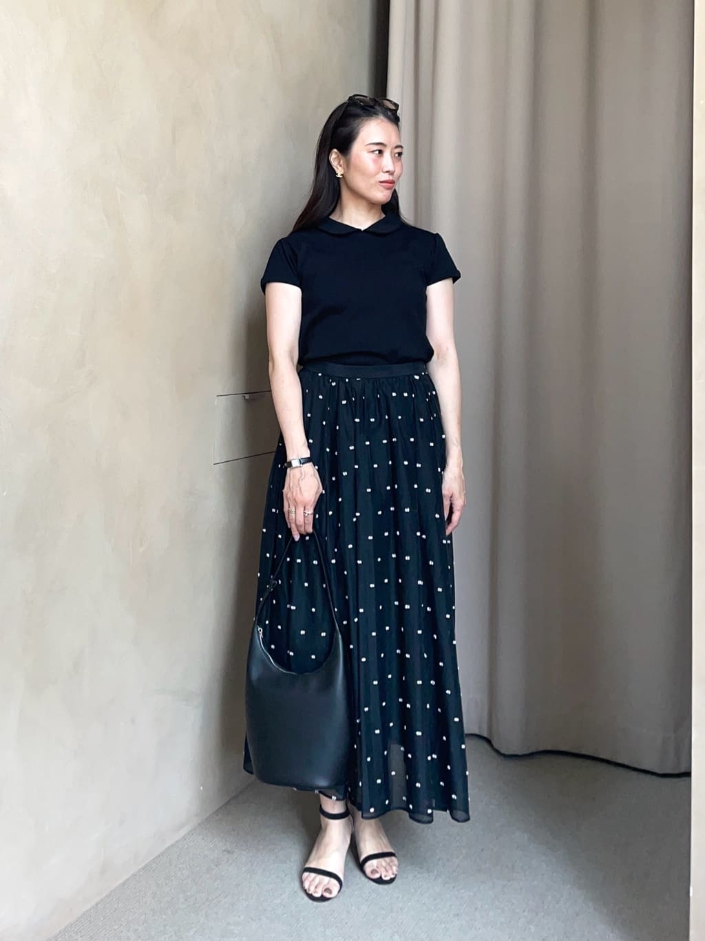 UNITED ARROWS | 2トーン ドット ジャガード フレアスカート | Rakuten