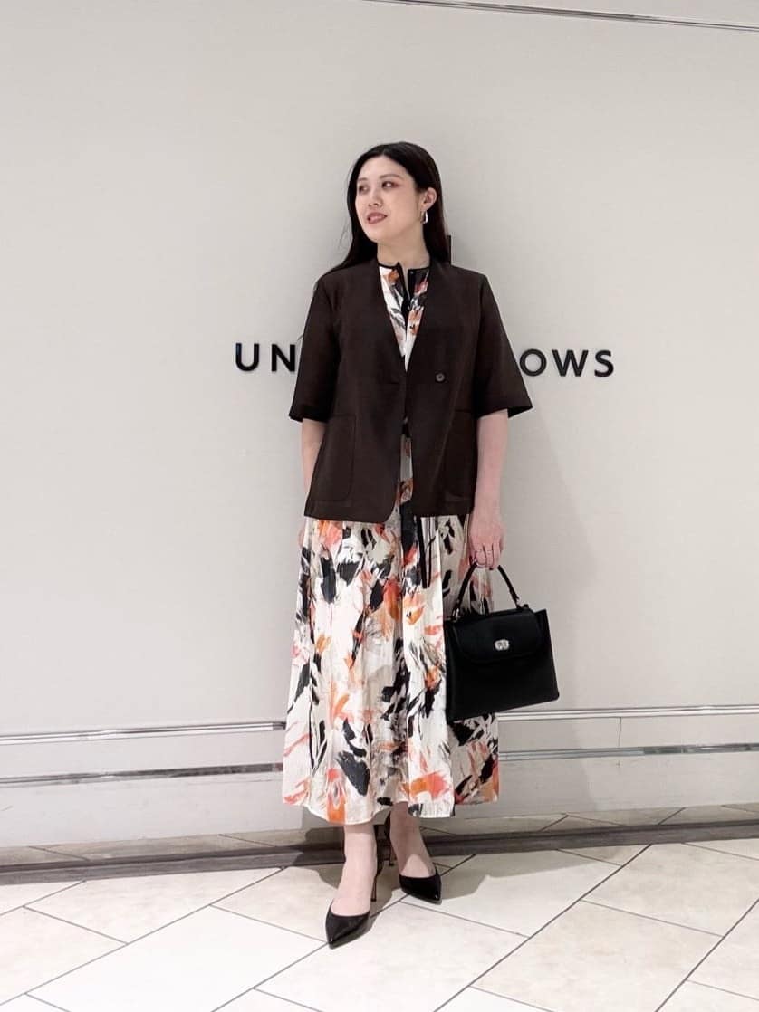 UNITED ARROWS | シアー ノーラペル ハーフスリーブ ジャケット
