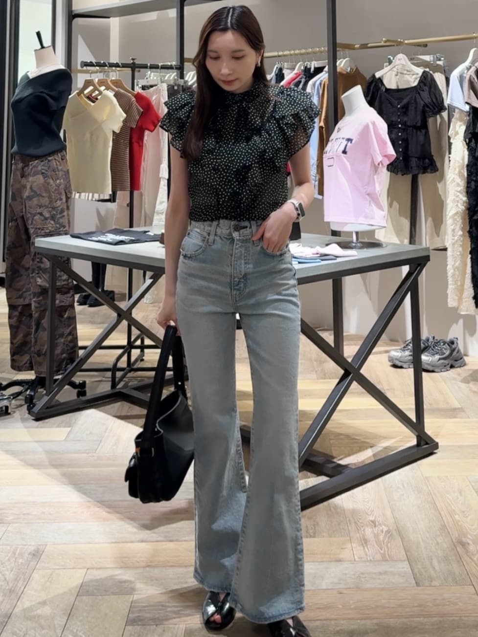 moussy | MVS L/BLU FLARE | Rakuten Fashion(楽天ファッション／旧