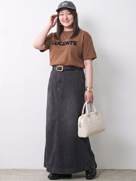 CHIC STYLEの綿100%ロゴプリントTシャツ<大きいサイズ有>シックスタイルを使ったコーディネートを紹介します。｜Rakuten Fashion(楽天ファッション／旧楽天ブランドアベニュー)7192143