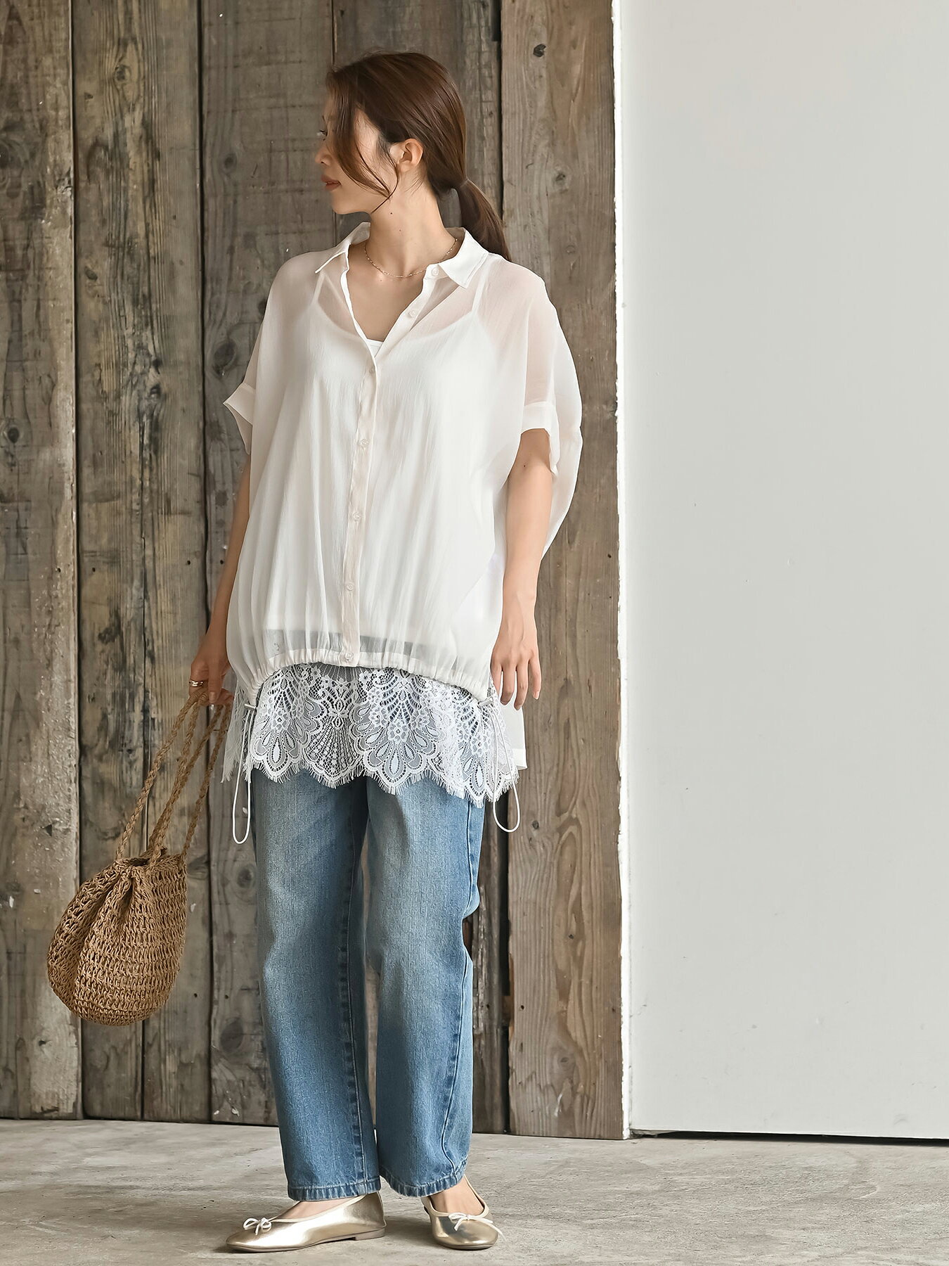 rps | 裾レースロングキャミソール | Rakuten Fashion(楽天