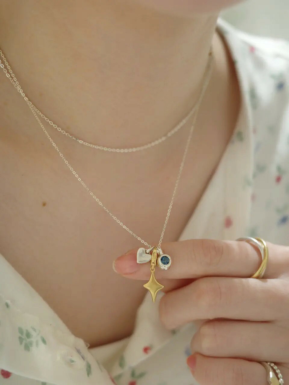 TEN. | フラットケーブルチェーンネックレス SV 50cm ギフト
