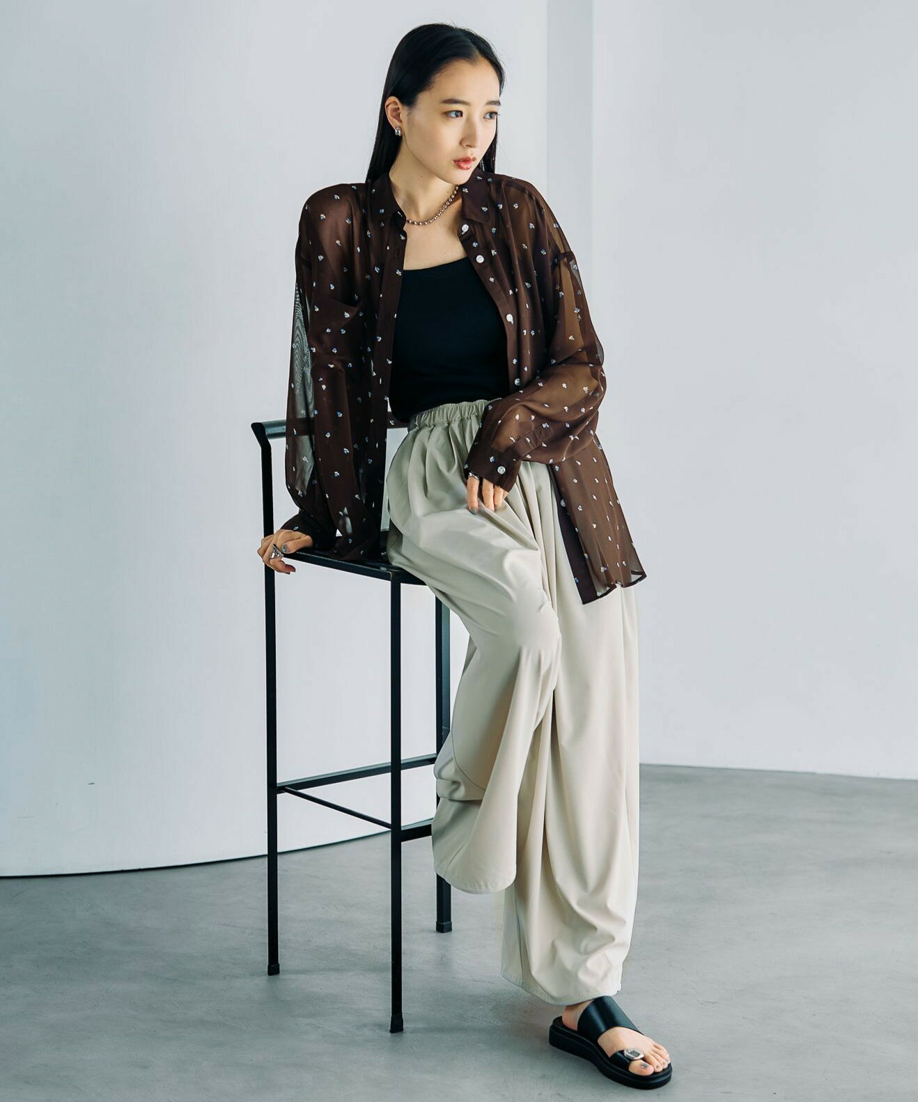 LEPSIM | 2WAY柄シアー長袖シャツ | Rakuten Fashion(楽天ファッション