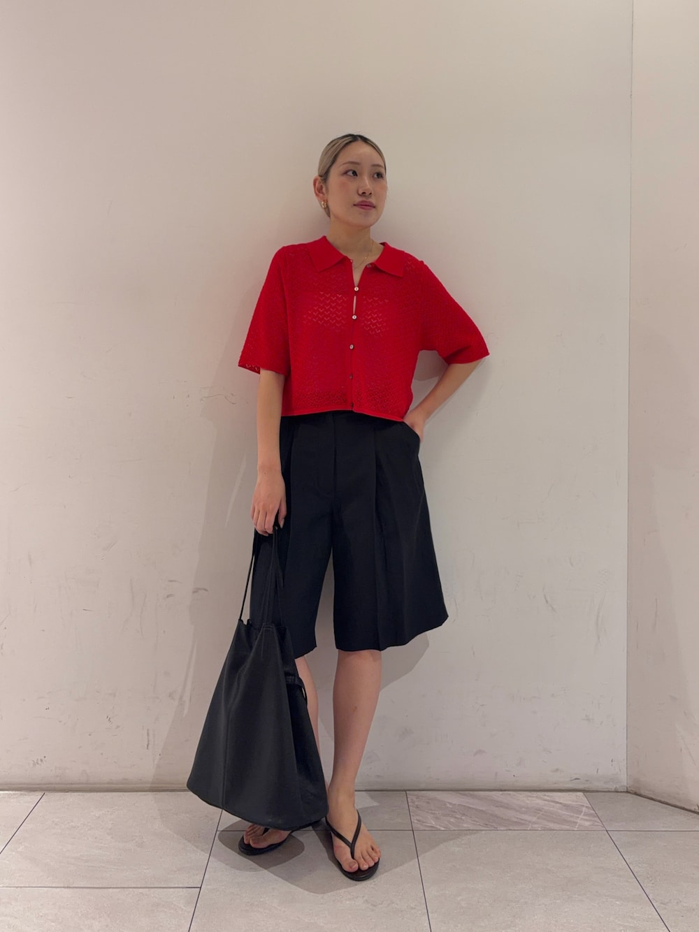 URBAN RESEARCH | シャツカラーレースニット | Rakuten Fashion(楽天