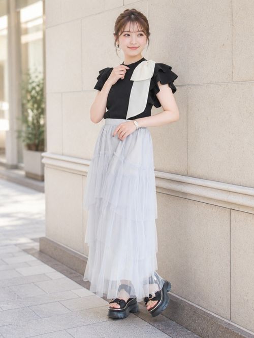 31 Sons de mode | 2026春夏新作 アシメフリルリボンニット | Rakuten