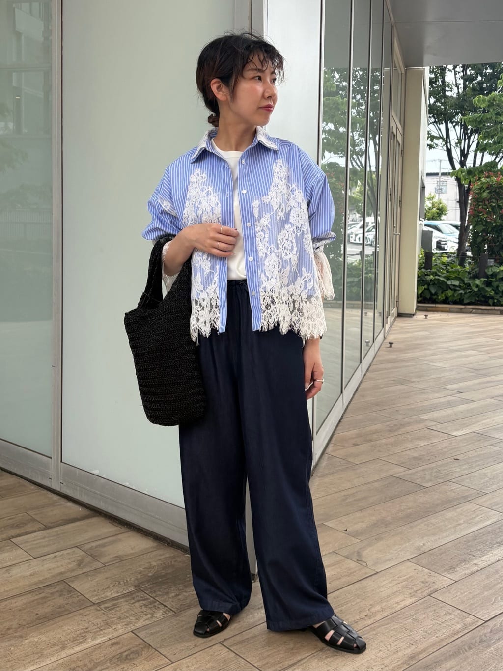 FREAK'S STORE | レースドッキング ストライプ シャツ | Rakuten