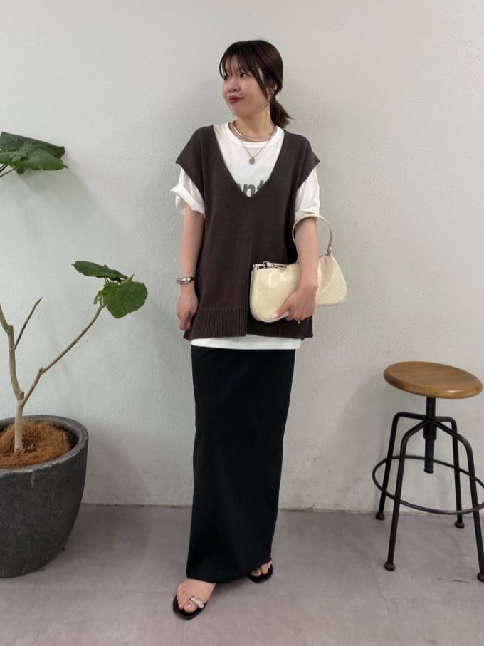 GALLARDAGALANTEの【3サイズ展開】ストレッチマキシタイトスカート2を使ったコーディネートを紹介します。｜Rakuten Fashion(楽天ファッション／旧楽天ブランドアベニュー)7193726