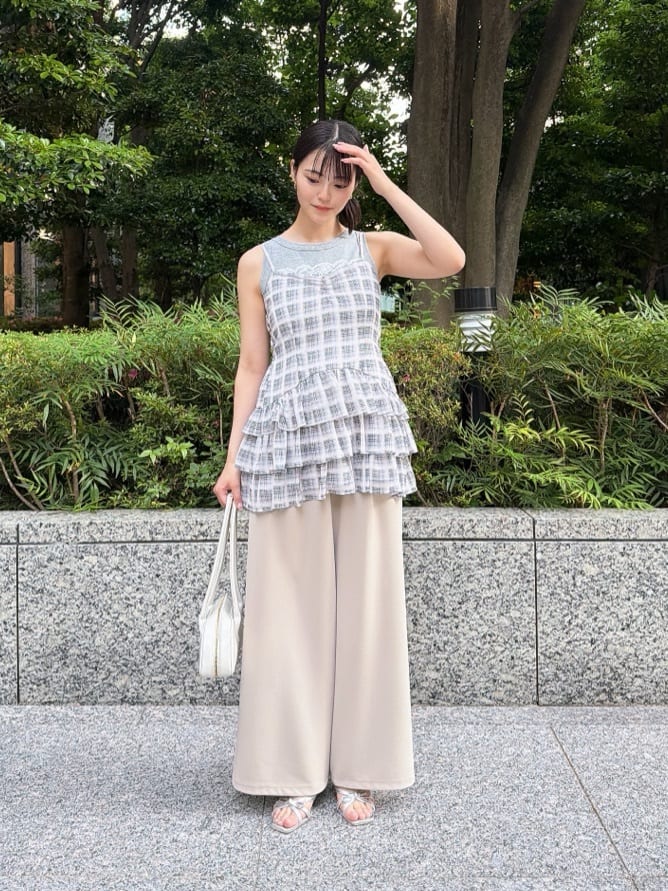 PROPORTION BODY DRESSINGのチェックチュニックを使ったコーディネートを紹介します。｜Rakuten Fashion(楽天ファッション／旧楽天ブランドアベニュー)7194830