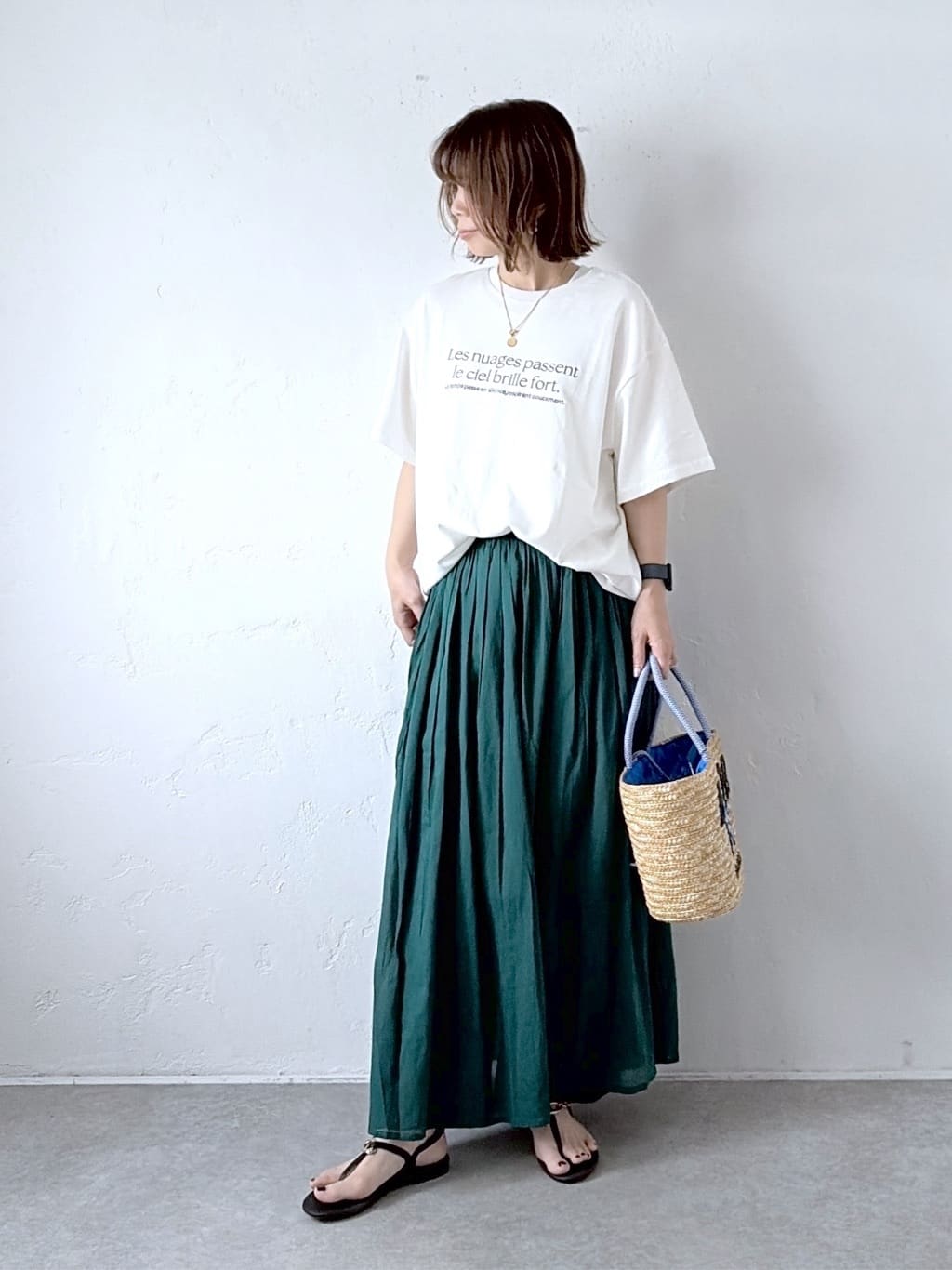 HugHug | HUMS|BIGシルエット刺繍T [[24015162]][C] | Rakuten Fashion