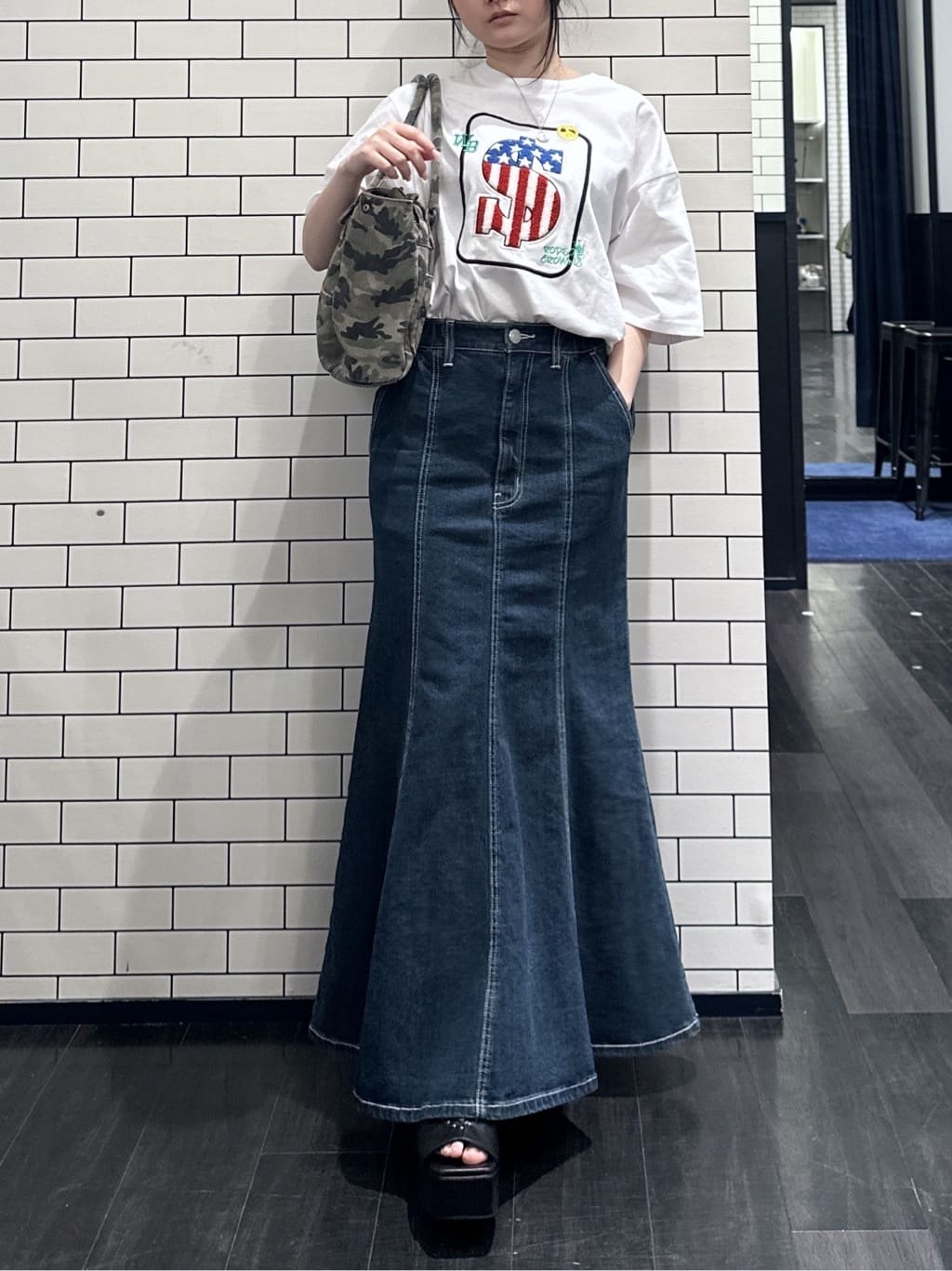RODEO CROWNS WIDE BOWL | ビッグリボンマーメイドデニムスカート
