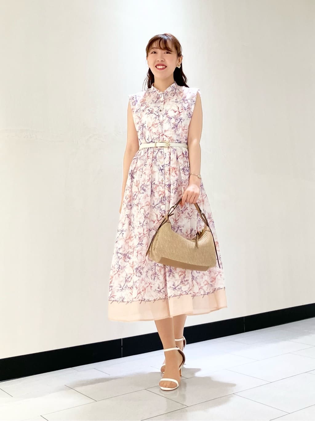 ANAYI | Coral プリントローンシャツフレア ワンピース | Rakuten