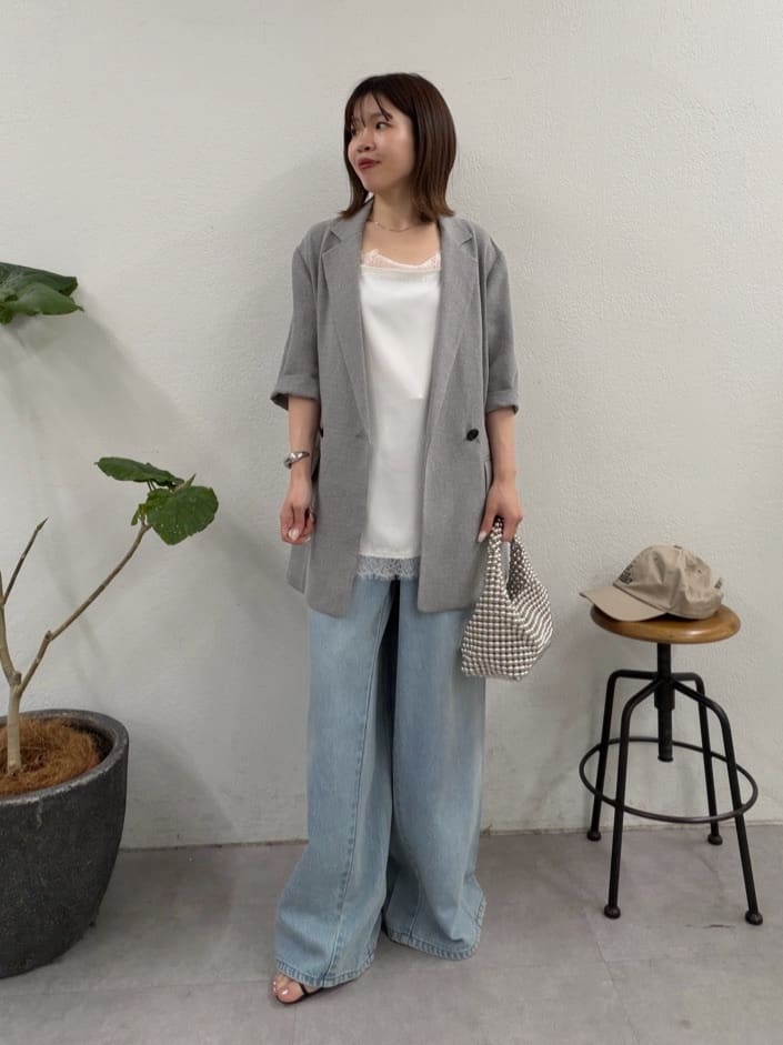 GALLARDAGALANTEのスクエアレースキャミを使ったコーディネートを紹介します。｜Rakuten Fashion(楽天ファッション／旧楽天ブランドアベニュー)7197004