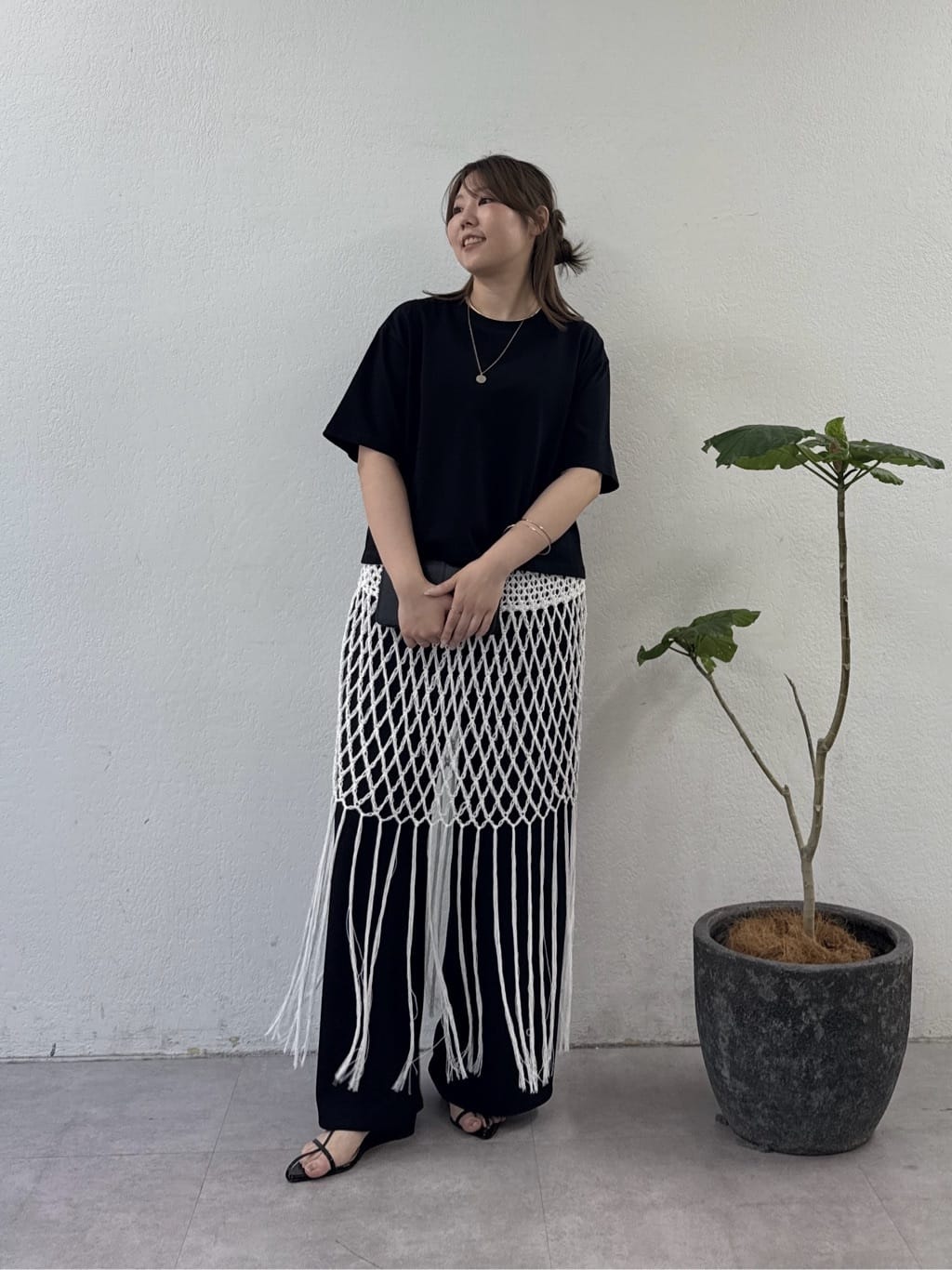 GALLARDAGALANTEのマクラメフリンジビスチェを使ったコーディネートを紹介します。｜Rakuten Fashion(楽天ファッション／旧楽天ブランドアベニュー)7197183