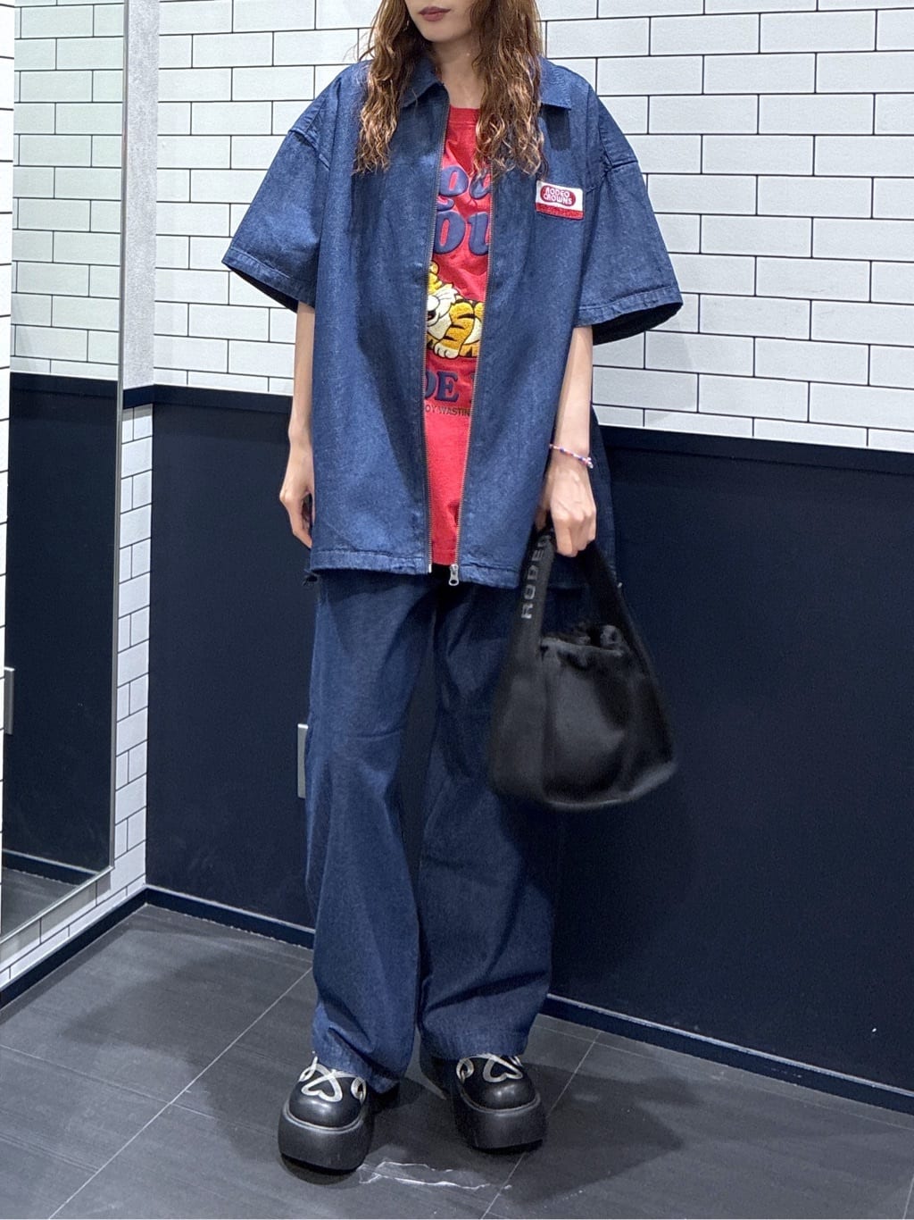 RODEO CROWNS WIDE BOWL | Coolist Denim ZIPシャツ | Rakuten Fashion