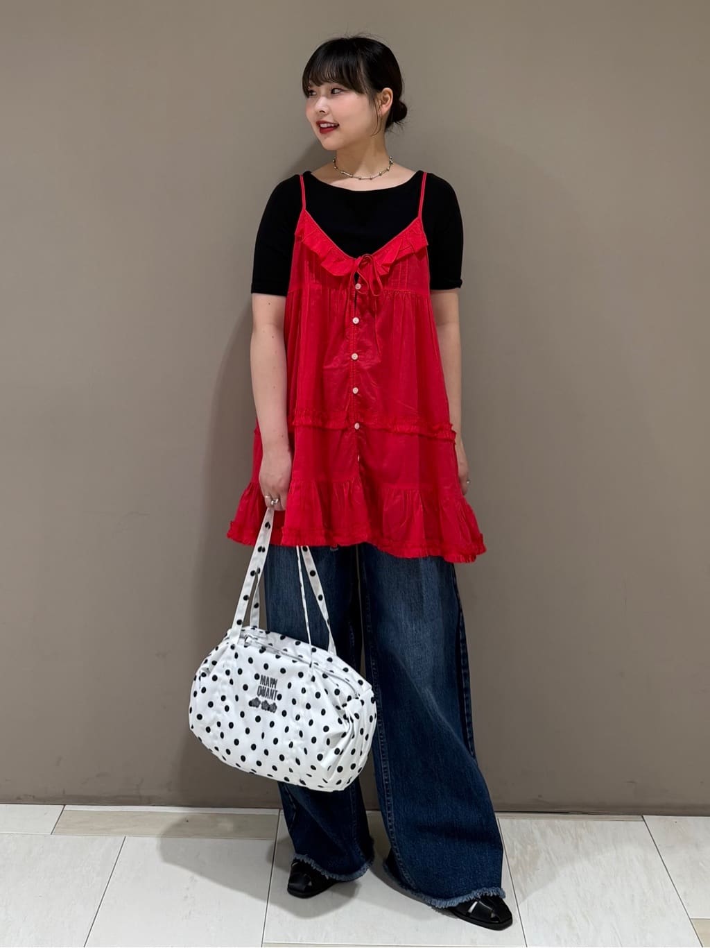 FREAK’S STOREのインドボイル フリル キャミチュニックを使ったコーディネートを紹介します。｜Rakuten Fashion(楽天ファッション／旧楽天ブランドアベニュー)7197333