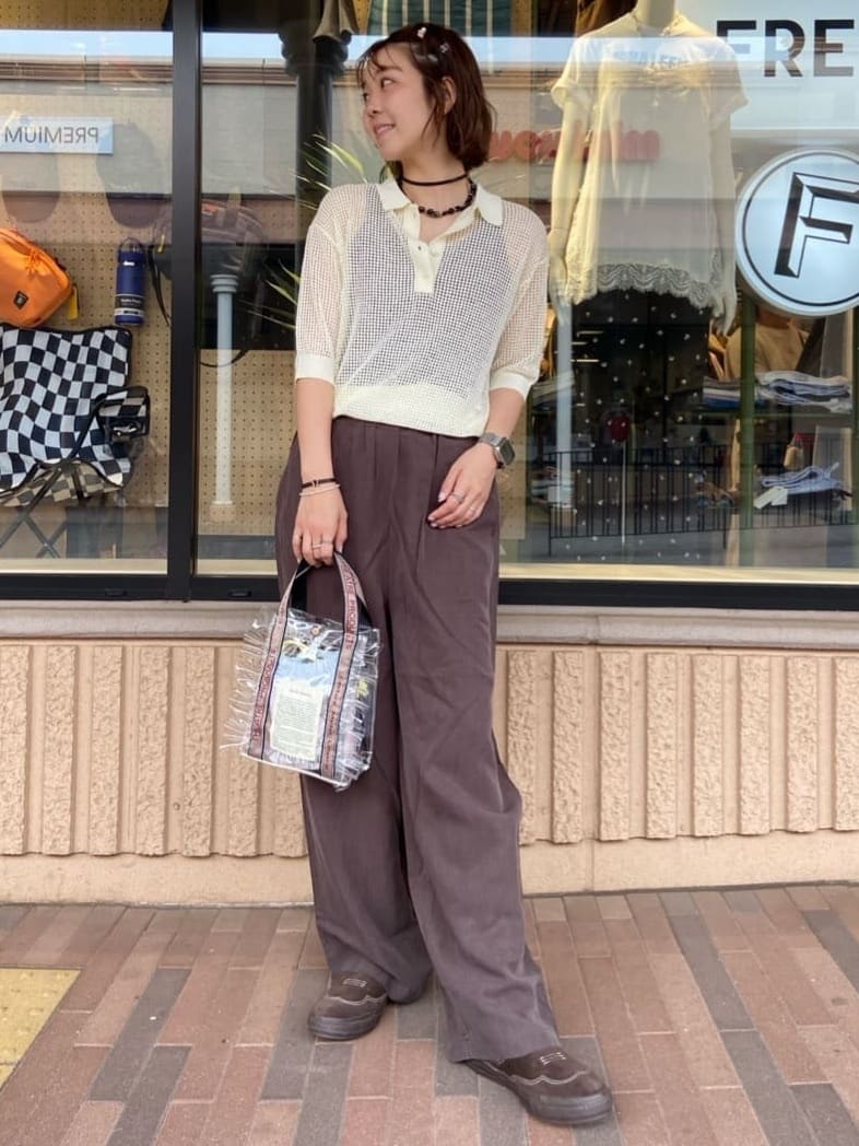 FREAK’S STOREのコットンモダール リブタンクトップを使ったコーディネートを紹介します。｜Rakuten Fashion(楽天ファッション／旧楽天ブランドアベニュー)7197352