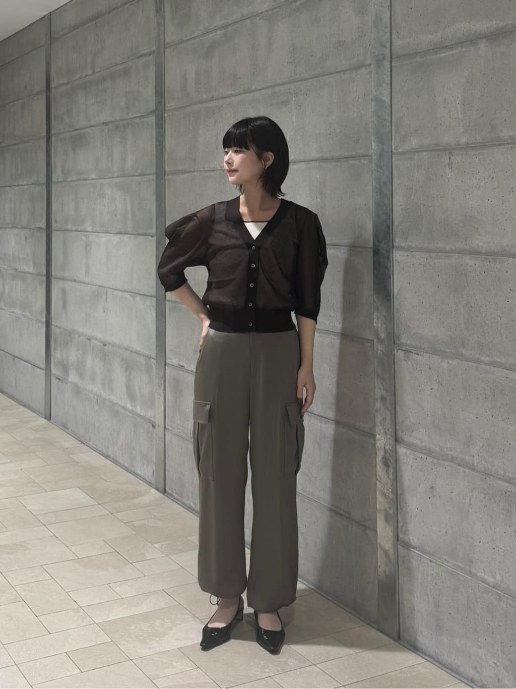 UNITED ARROWS | <AEWEN MATOPH>シアーパフスリーブカーディガン