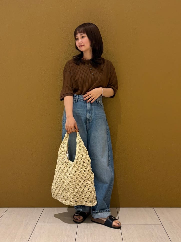 FREAK’S STOREのLOVE POP STUDIO パターン メッシュ ヘンリーネック Tシャツ 限定展開を使ったコーディネートを紹介します。｜Rakuten Fashion(楽天ファッション／旧楽天ブランドアベニュー)7198806