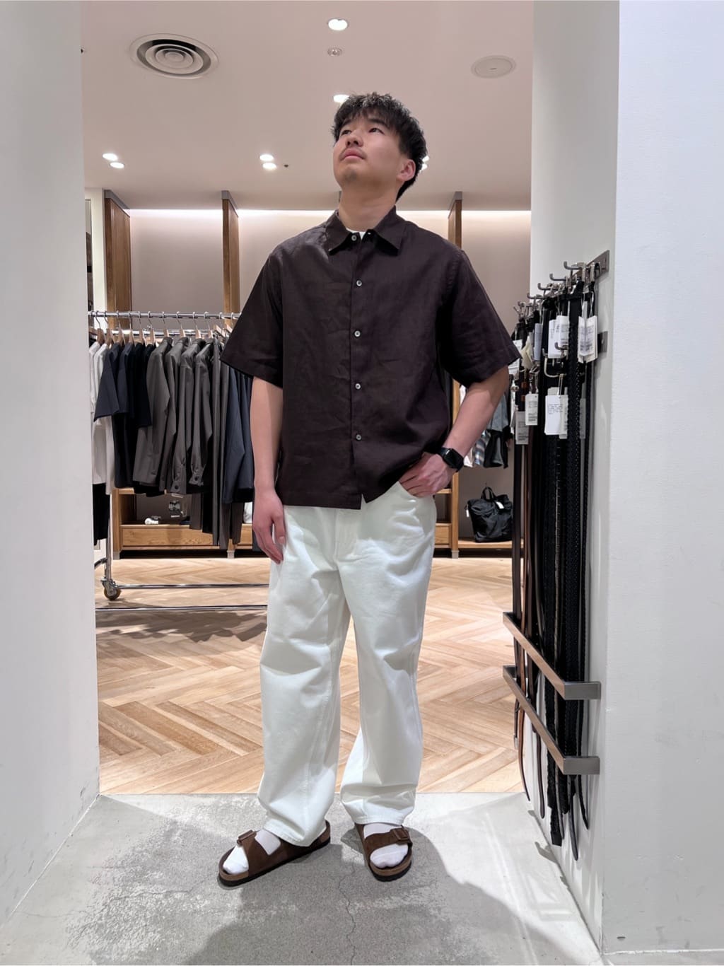 BEAUTY&YOUTH UNITED ARROWS | HI-LINE シュリンク リネン ハーフ