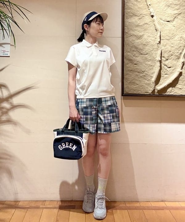 BEAMS GOLF | ORANGE LABEL / メッシュ切り替え 裾ギャザー ポロシャツ