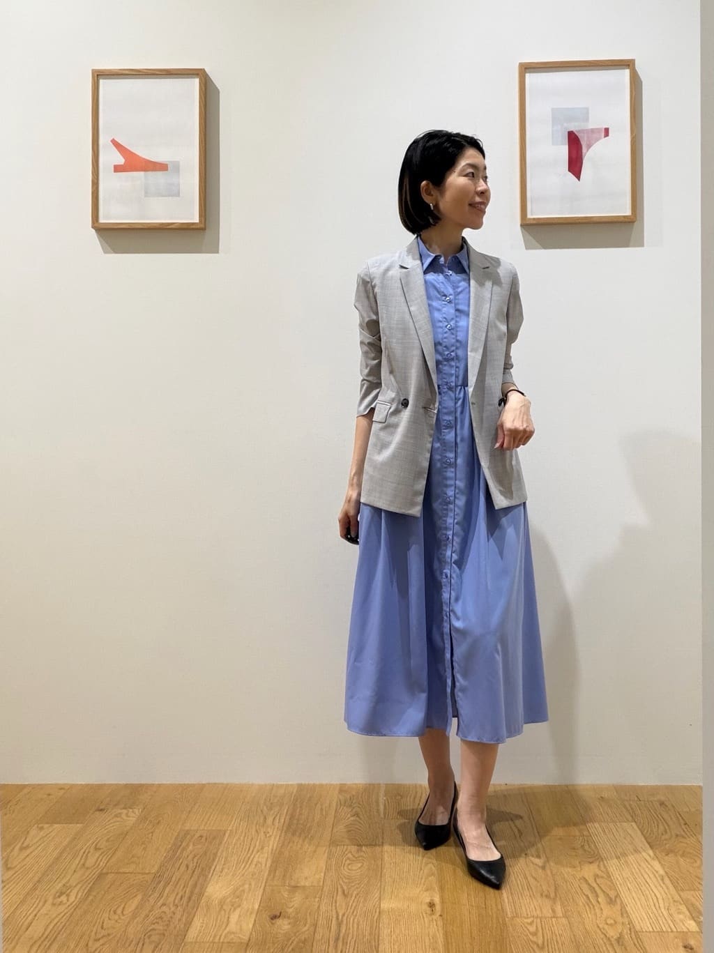 u*e様 グリーンレーベルリラクシング★ ライトカチリラ ダブルジャケット★ネイ UNITED ARROWS green label relaxing | [size SHORTあり]ライト