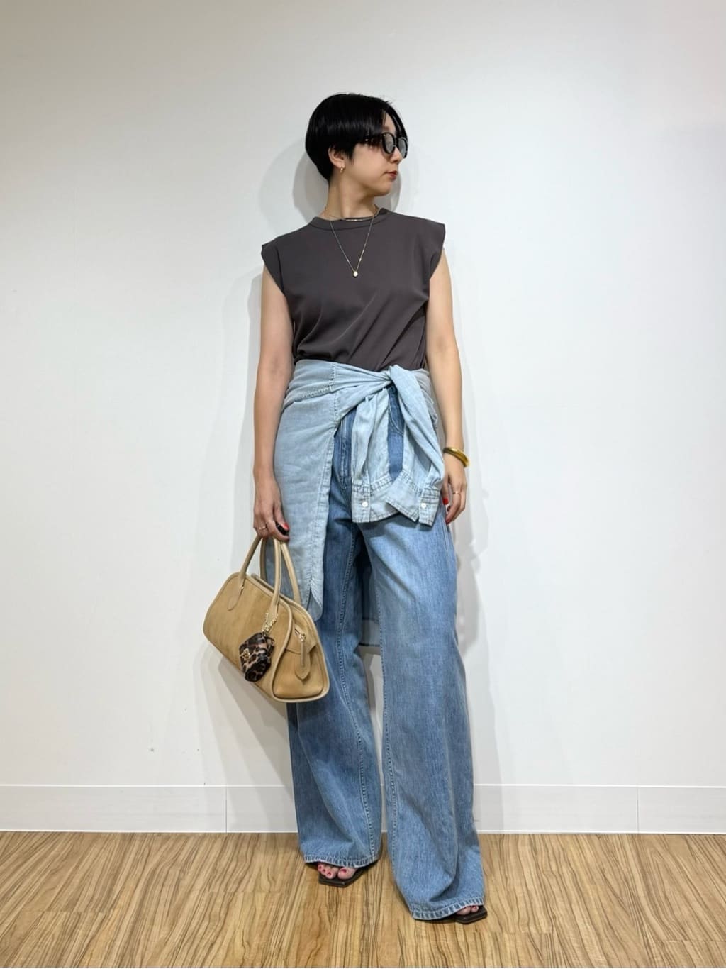 Whim Gazette | デニムシフォンシャツ | Rakuten Fashion(楽天