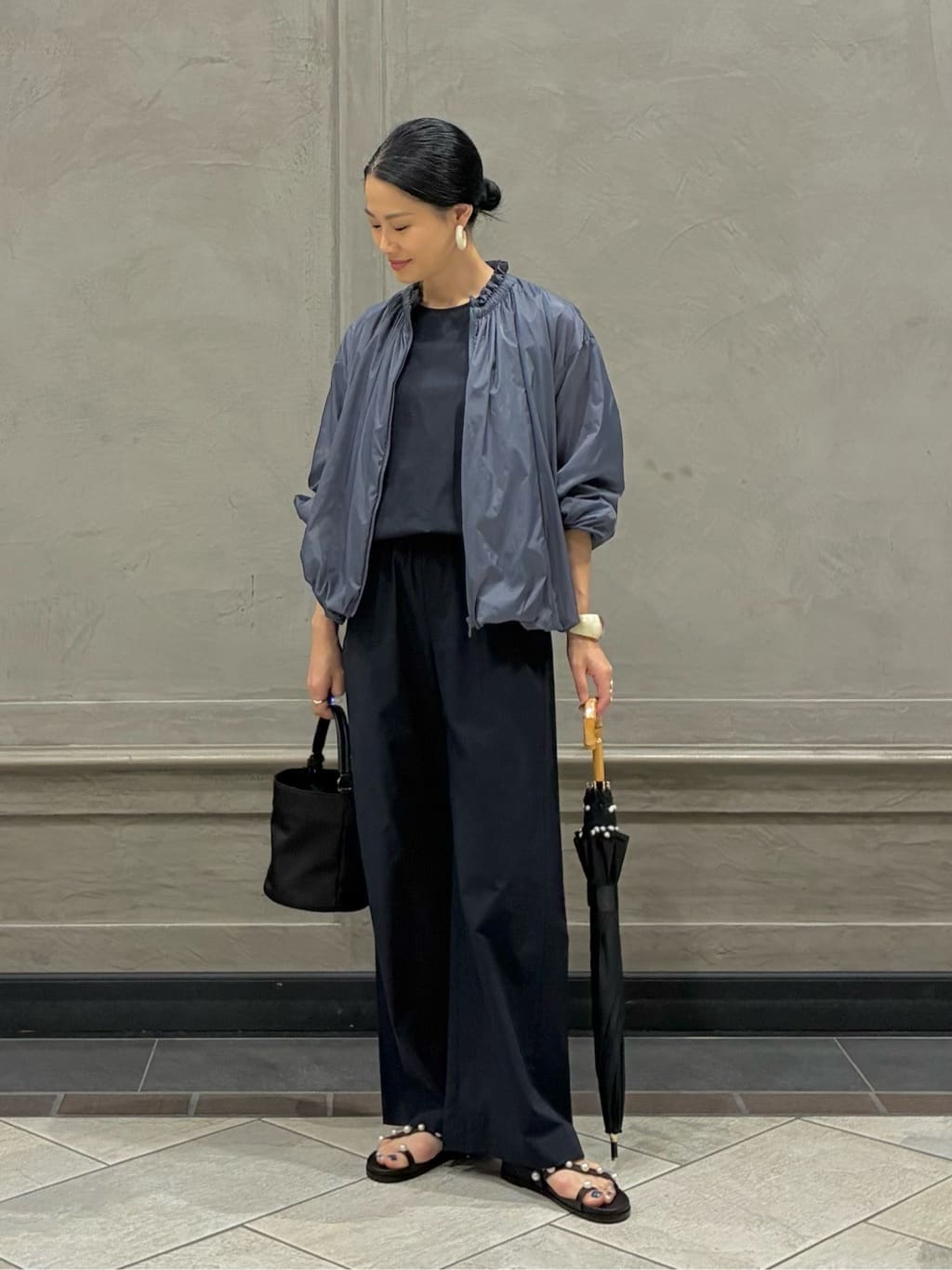 UNITED ARROWS | スカラップ フリル オールインワン パンツ -はっ水 UV