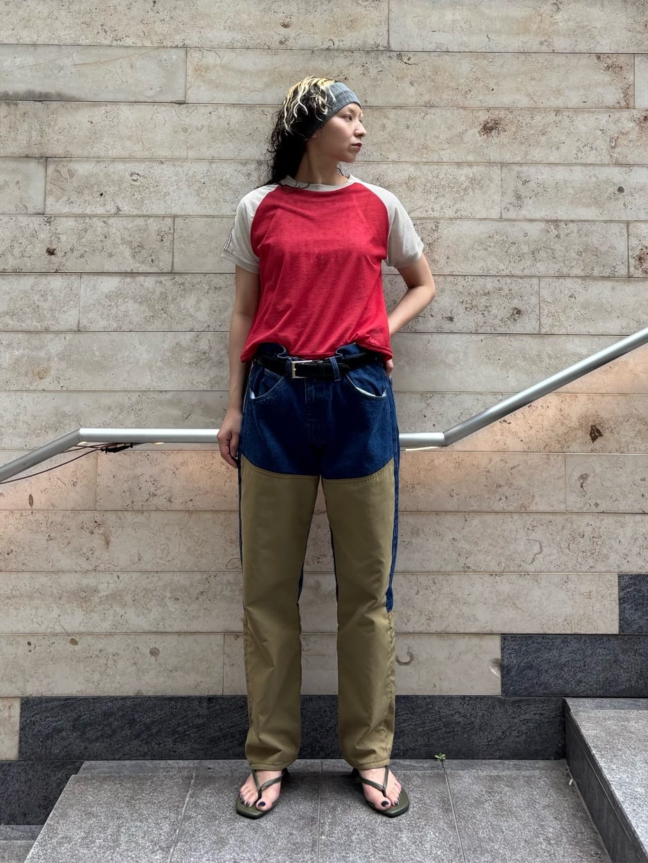 ＜６(ROKU)＞コットンナイロン ショルダー ステッチ Tシャツ BEAUTY&YOUTH UNITED ARROWS | <6(ROKU)>コットンナイロン ショルダー