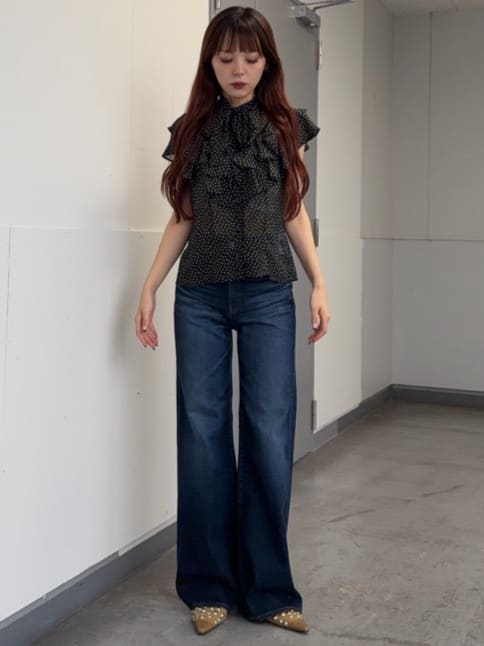moussyの【美脚見えデニム】【SNSで話題!】ADVANCED LONG LEG フレアを