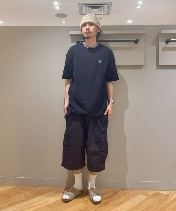BEAMS MEN | BEAMS｜【別注】FRED PERRY / Oversized Tipped Pique T