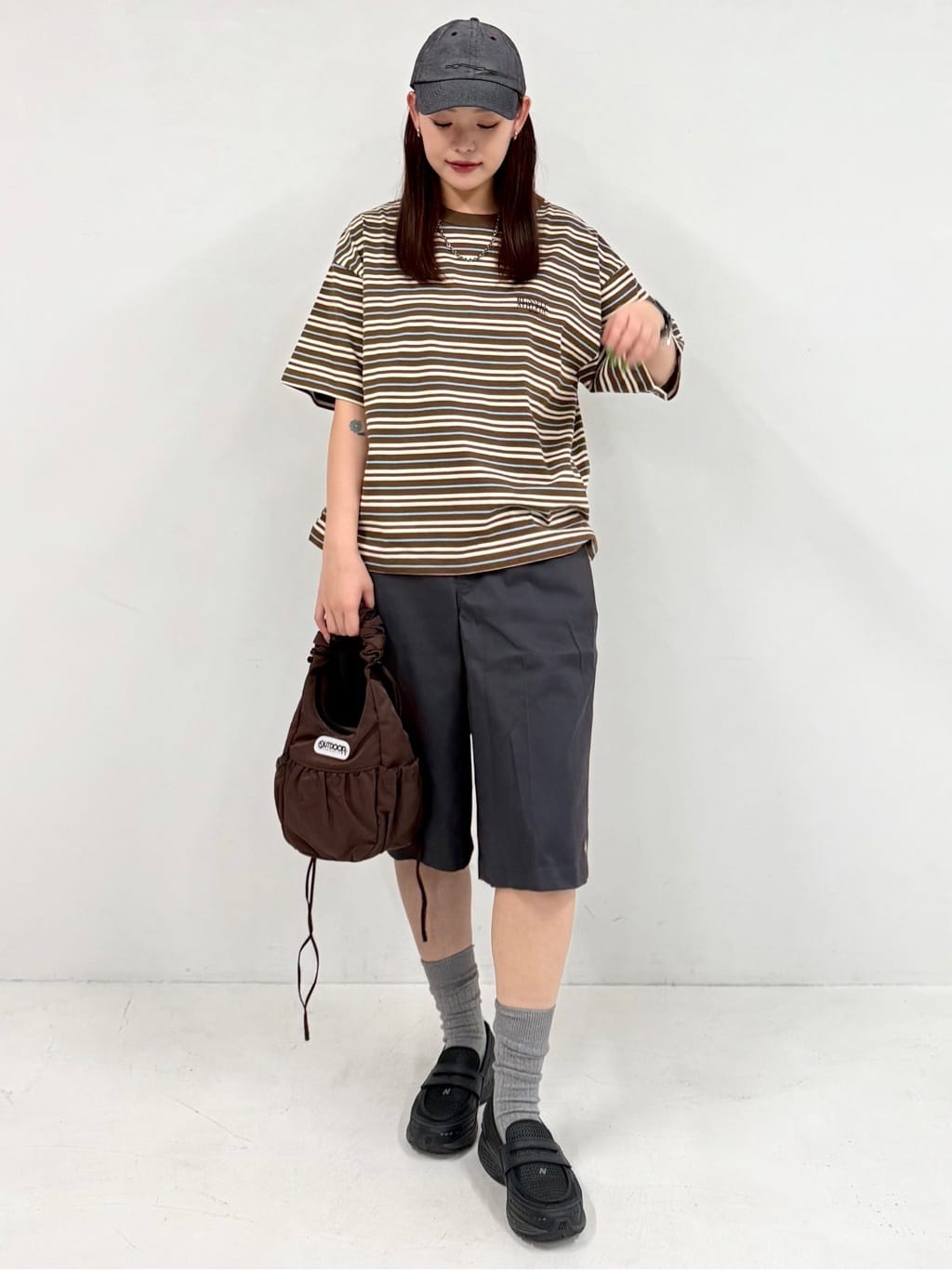 FREAK’S STOREの別注 ロゴ ボーダー Tシャツ 限定展開を使ったコーディネートを紹介します。｜Rakuten Fashion(楽天ファッション／旧楽天ブランドアベニュー)7202918