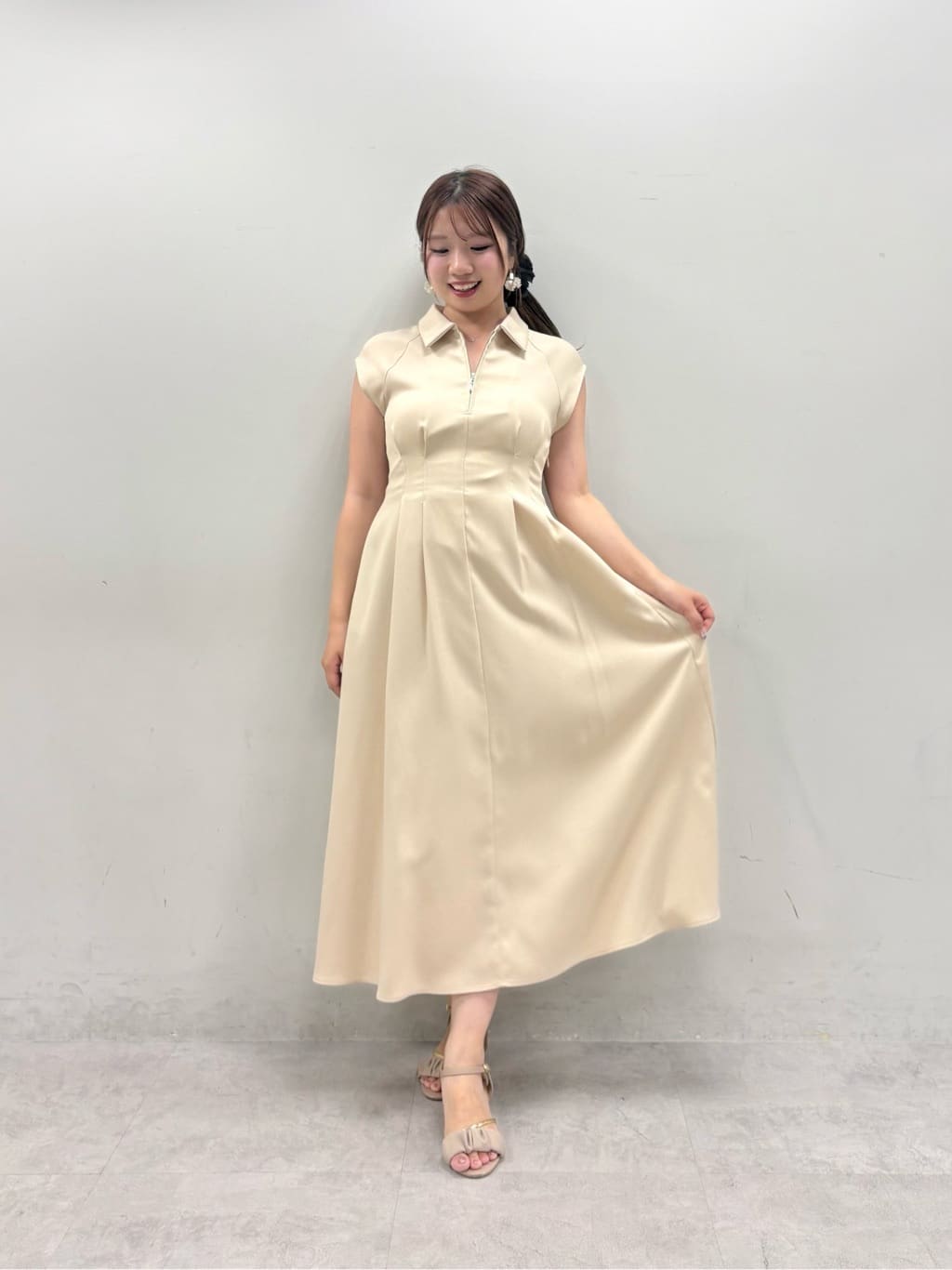 natural couture | フロントZIP衿付きワンピース | Rakuten Fashion