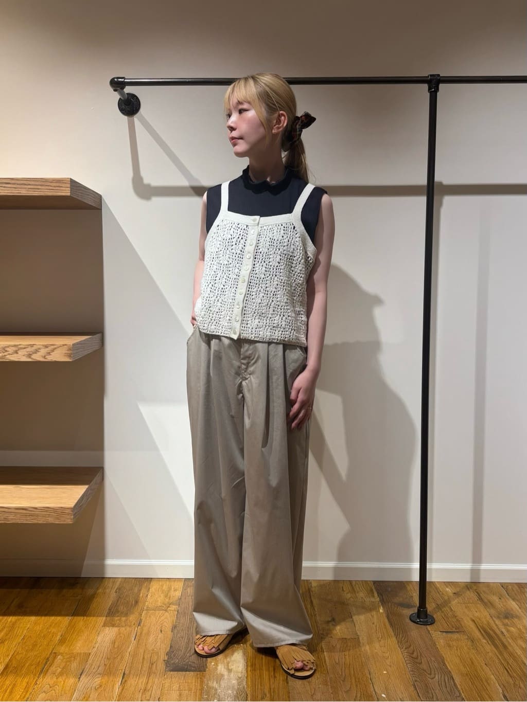 BEAUTY&amp;YOUTH UNITED ARROWS - TAN「LAMBS CAMISOLE」ニットキャミソール BEAUTY&YOUTH UNITED ARROWS | <Steven Alan>ハンド ニット
