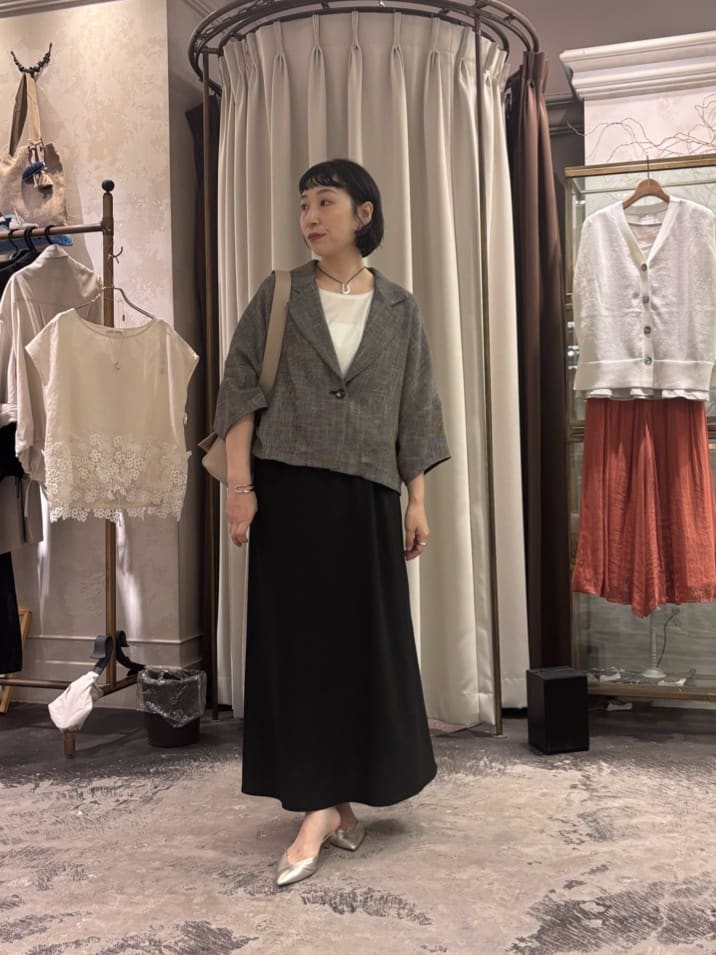 BEARDSLEY | ハーフスリーブツイードジャケット | Rakuten Fashion