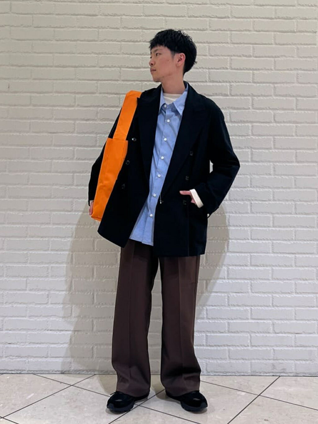 〈bshop別注〉コットン ダブルブレスト シャツジャケット WOMEN CHEMISE D'ADAM | 〈別注〉ダブルブレスト シャツジャケット WOMEN