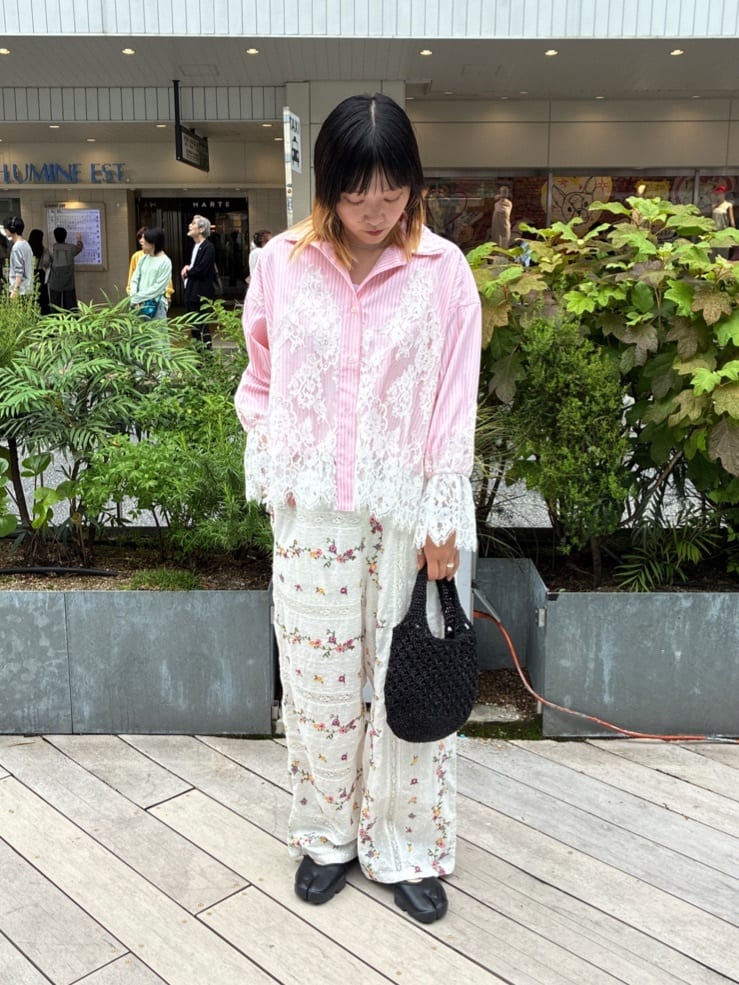 FREAK'S STORE | レースドッキング ストライプ シャツ | Rakuten