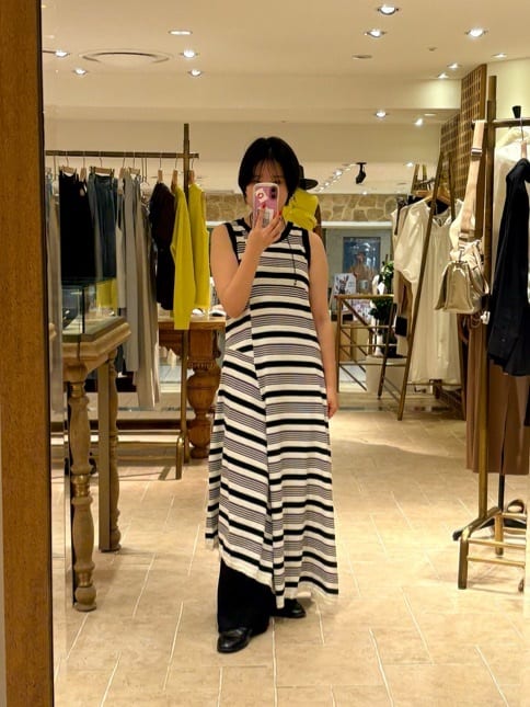 GALLARDAGALANTEの【HERITANOVUM】アシンメトリーニットドレスを使ったコーディネートを紹介します。｜Rakuten Fashion(楽天ファッション／旧楽天ブランドアベニュー)7207118